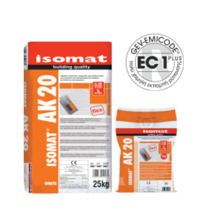 ΚΟΛΛΑ ΠΛΑΚΙΔΙΩΝ ISOMAT AK-20 ΓΚΡΙ 25kg ΚΟΛΛΑ ΠΛΑΚΙΔΙΩΝ ISOMAT AK-20 ΓΚΡΙ 25kg