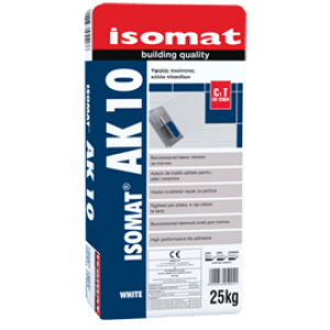 ΚΟΛΛΑ ΠΛΑΚΙΔΙΩΝ ISOMAT AK-10 ΛΕΥΚΗ 25kg ΚΟΛΛΑ ΠΛΑΚΙΔΙΩΝ ISOMAT AK-10 ΛΕΥΚΗ 25kg