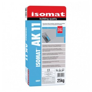 ΚΟΛΛΑ ΠΛΑΚΙΔΙΩΝ ISOMAT AK-11 ΓΚΡΙ 25kg ΚΟΛΛΑ ΠΛΑΚΙΔΙΩΝ ISOMAT AK-11 ΓΚΡΙ 25kg