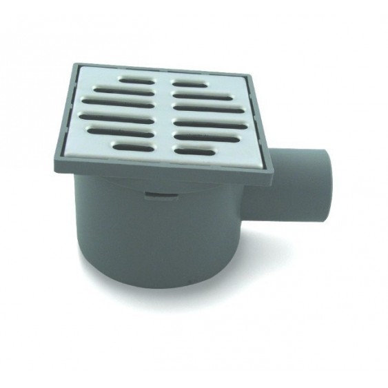 VALSIR ΠΟΤΗΡΙ ΒΕΡΑΝΤΑΣ Φ40 PP ΜΕ ΣΧΑΡΑ INOX 100Χ100